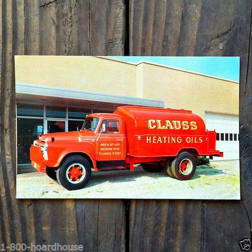 CLAUSS HEATING OIL Postcard 1950s 