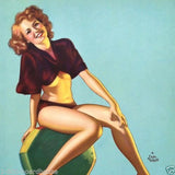 NEVER TO YOUNG Pinup Promotional Store Calendar 1940s
